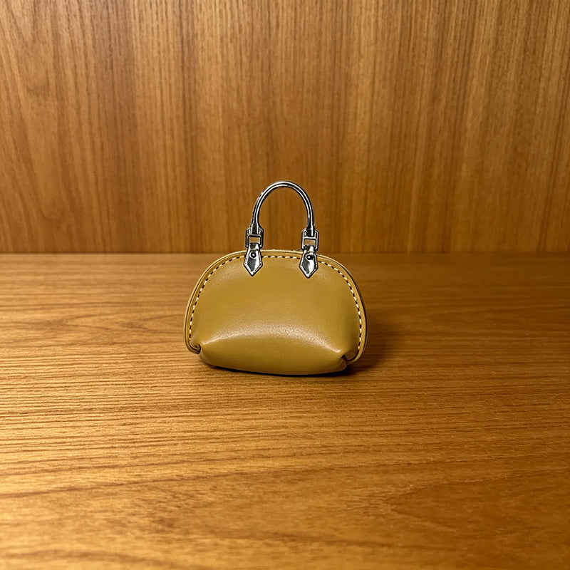 #C00003 Mini Handbag Keychain Charm – Cute Leather‑Style Purse Accessory for Bags, Backpacks & Gifts