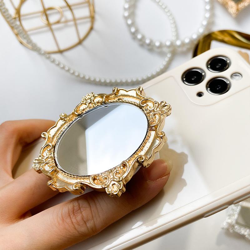 PopSockets Mirror Glitter phone PopGrip, Portable Desktop Bracket, adjustable cellphone stand, retractable smartphone holder, phone mount support, Folding Kickstand, handheld accessories