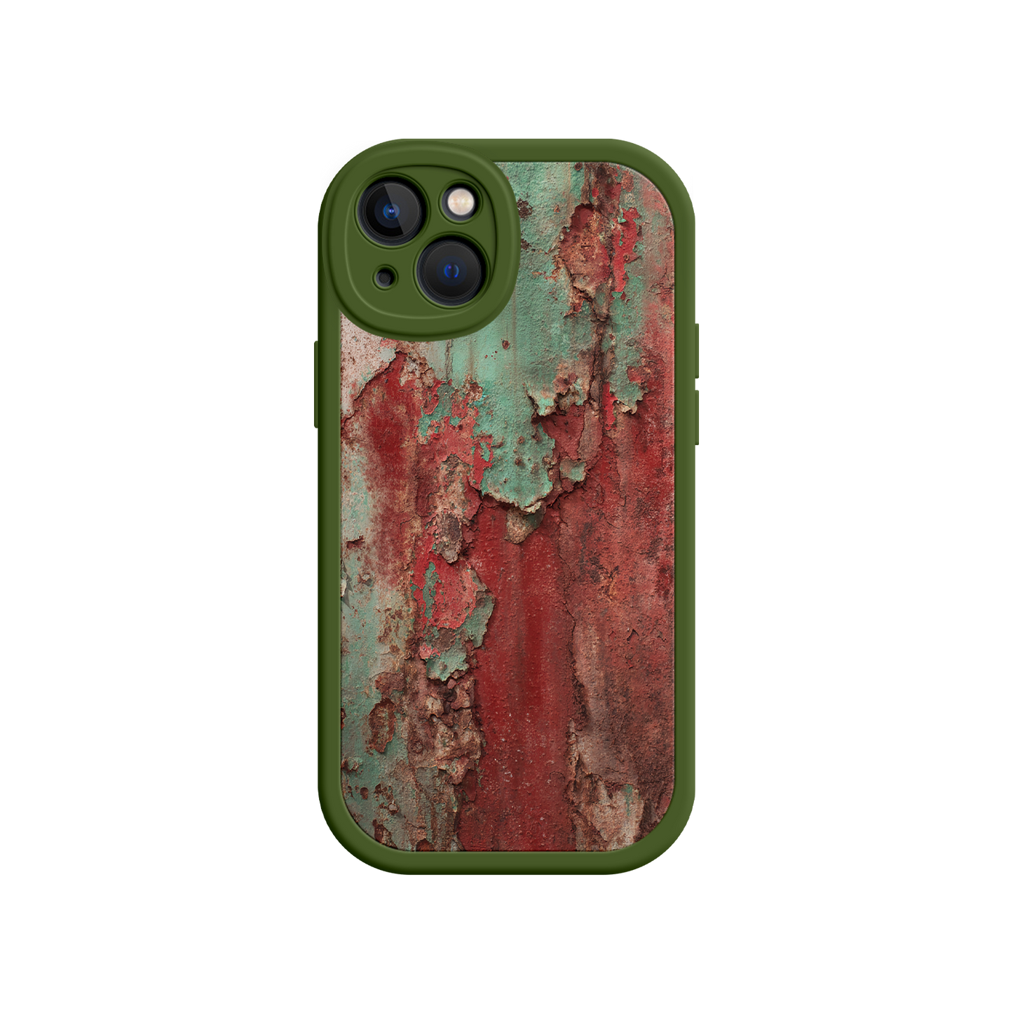 #MC0022 Factory Wholesale Rustic Metal Texture Phone Case – Vintage Industrial Style for iPhone 17
