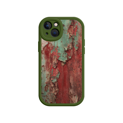 #MC0022 Factory Wholesale Rustic Metal Texture Phone Case – Vintage Industrial Style for iPhone 17