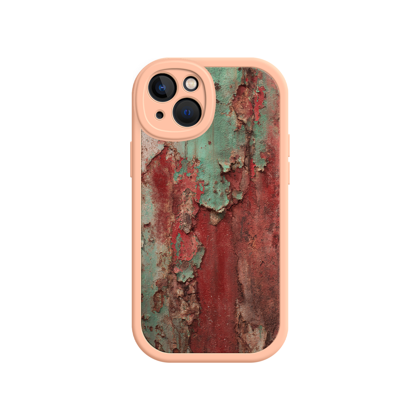 #MC0022 Factory Wholesale Rustic Metal Texture Phone Case – Vintage Industrial Style for iPhone 17