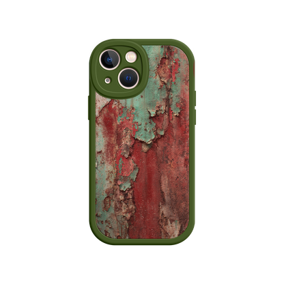 #MC0022 Factory Wholesale Rustic Metal Texture Phone Case – Vintage Industrial Style for iPhone 17