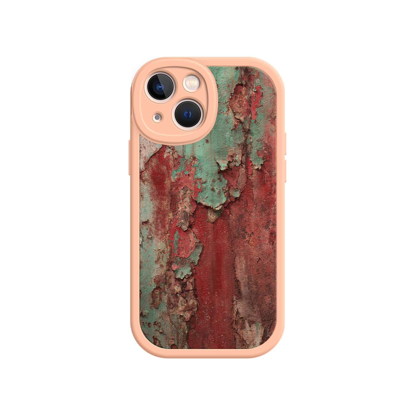 #MC0022 Factory Wholesale Rustic Metal Texture Phone Case – Vintage Industrial Style for iPhone 17