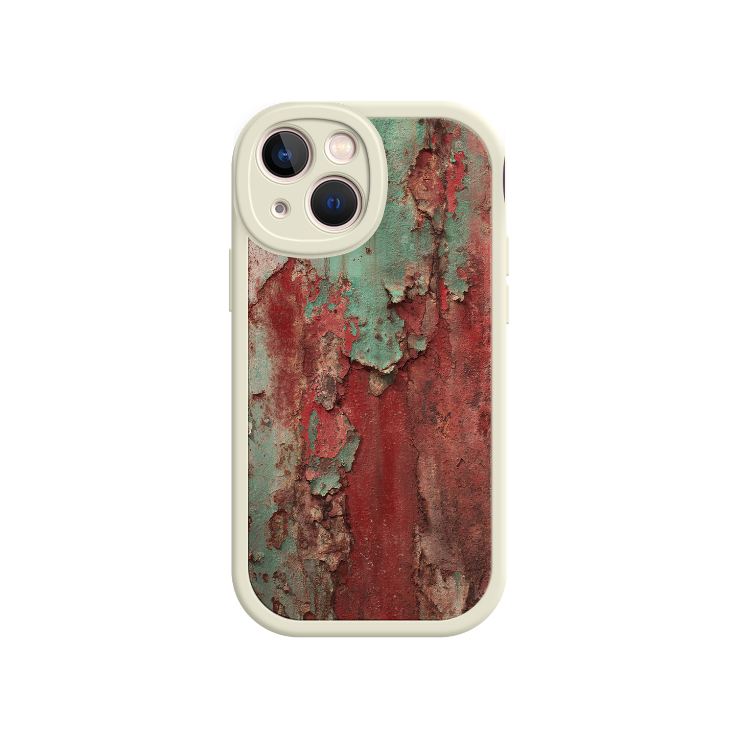 #MC0022 Factory Wholesale Rustic Metal Texture Phone Case – Vintage Industrial Style for iPhone 17