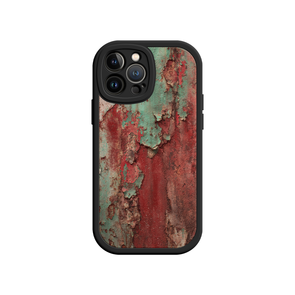 Rustic Metal Texture Phone Case – Vintage Industrial Style for iPhone 17