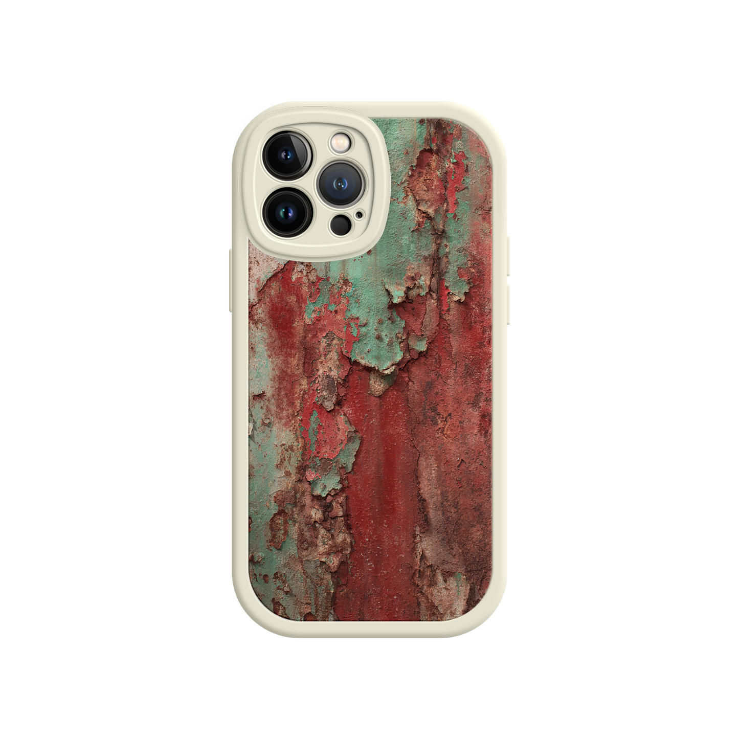 #MC0022 Factory Wholesale Rustic Metal Texture Phone Case – Vintage Industrial Style for iPhone 17