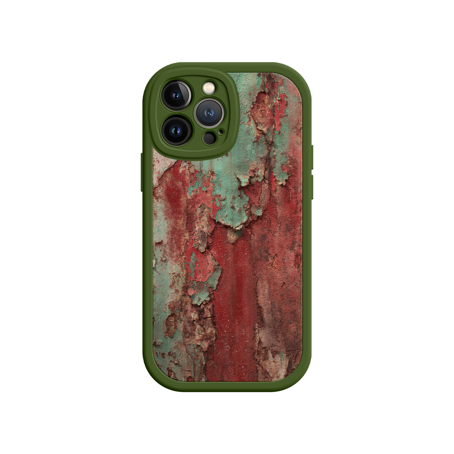 #MC0022 Factory Wholesale Rustic Metal Texture Phone Case – Vintage Industrial Style for iPhone 17