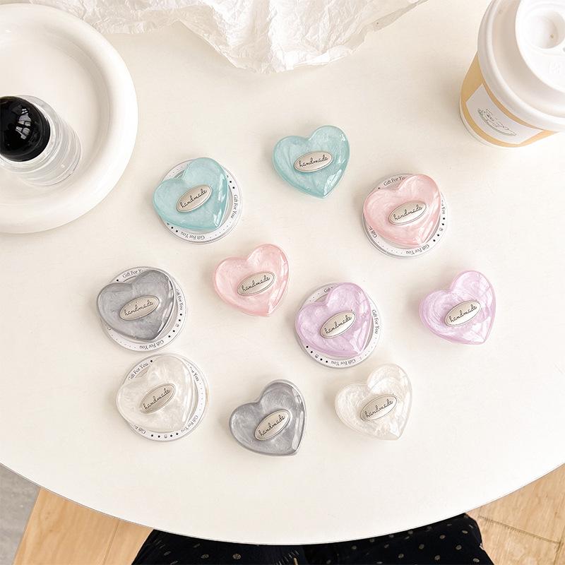 PopSockets Pastel Nebula Glitter Color Heart phone PopGrip, adjustable cellphone stand, retractable smartphone holder, phone mount support, Expanding Kickstand, handheld accessories Mobile