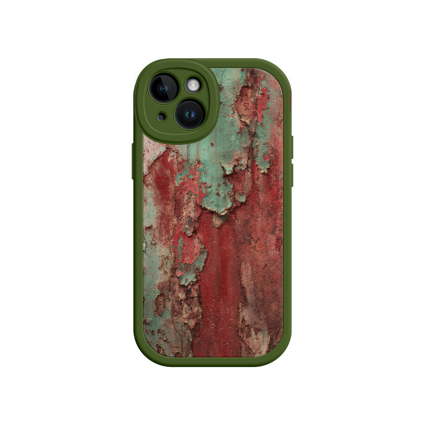 #MC0022 Factory Wholesale Rustic Metal Texture Phone Case – Vintage Industrial Style for iPhone 17