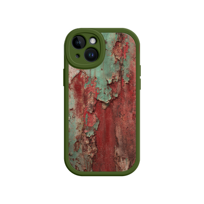 #MC0022 Factory Wholesale Rustic Metal Texture Phone Case – Vintage Industrial Style for iPhone 17
