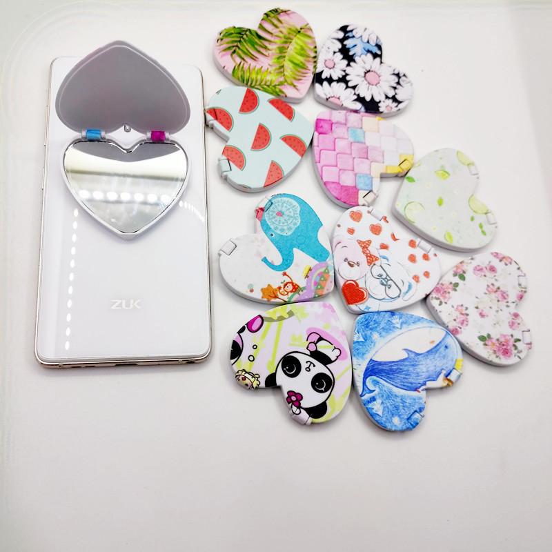 Mirror Heart Glitter phone PopGrip, adjustable cellphone stand, retractable smartphone holder, phone mount support, Expanding Kickstand, handheld accessories pop socket  mirror