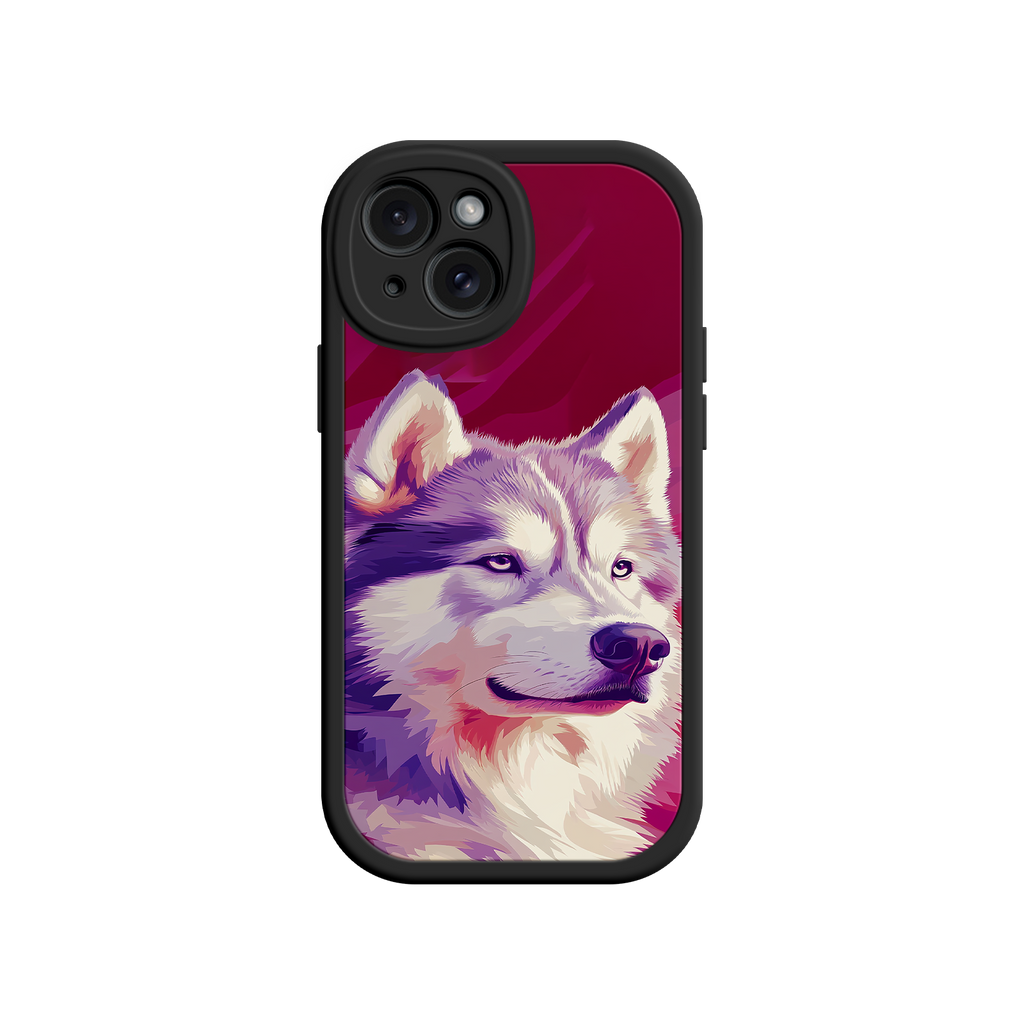Husky Dog Pop Art Phone Case – Stylish Pet Lover Design for iPhone & Android