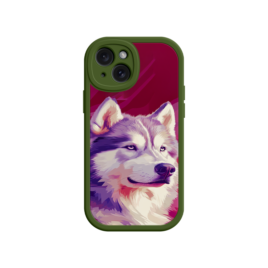 Husky Dog Pop Art Phone Case – Stylish Pet Lover Design for iPhone & Android