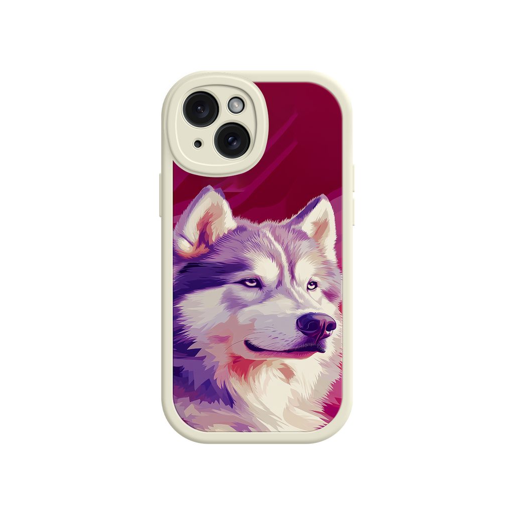 Husky Dog Pop Art Phone Case – Stylish Pet Lover Design for iPhone & Android
