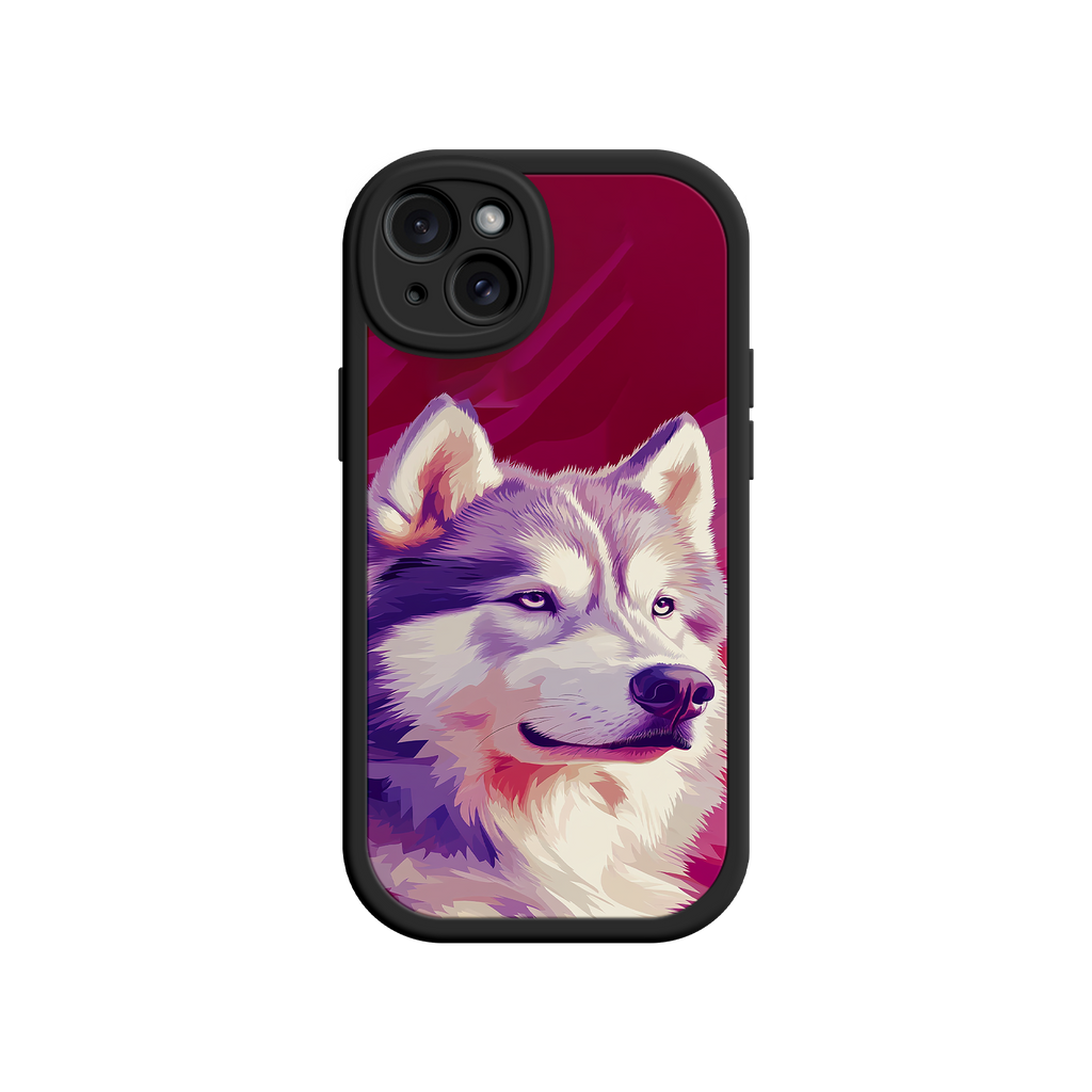 Husky Dog Pop Art Phone Case – Stylish Pet Lover Design for iPhone & Android