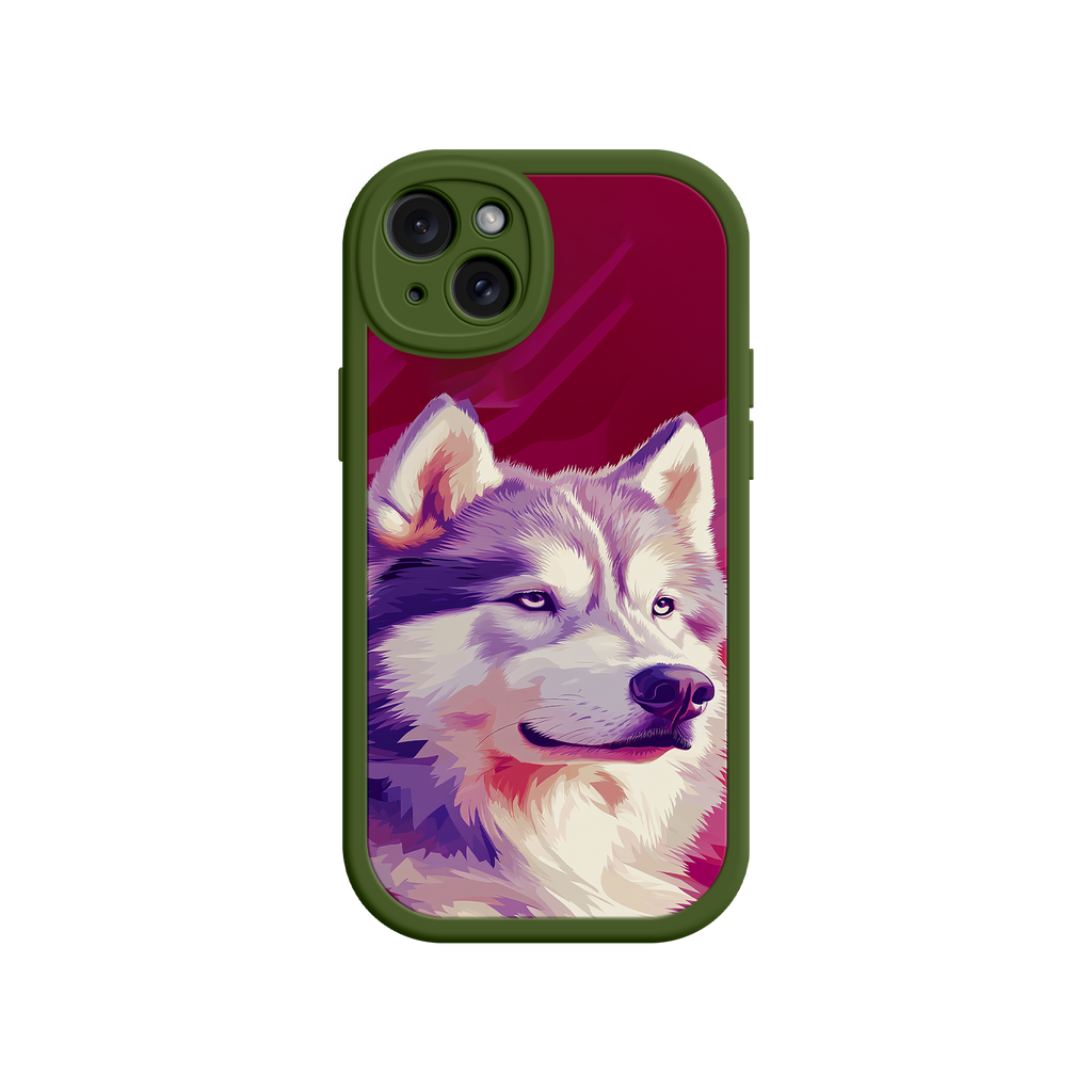 Husky Dog Pop Art Phone Case – Stylish Pet Lover Design for iPhone & Android