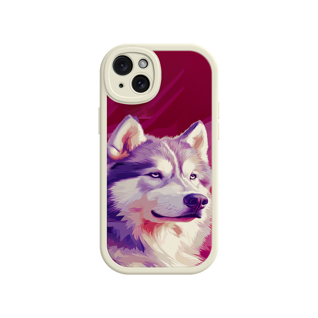 Husky Dog Pop Art Phone Case – Stylish Pet Lover Design for iPhone & Android