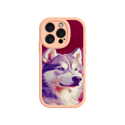 #MC0002 Factory Wholesale Husky Dog Pop Art Phone Case – Stylish Pet Lover Design for iPhone & Android