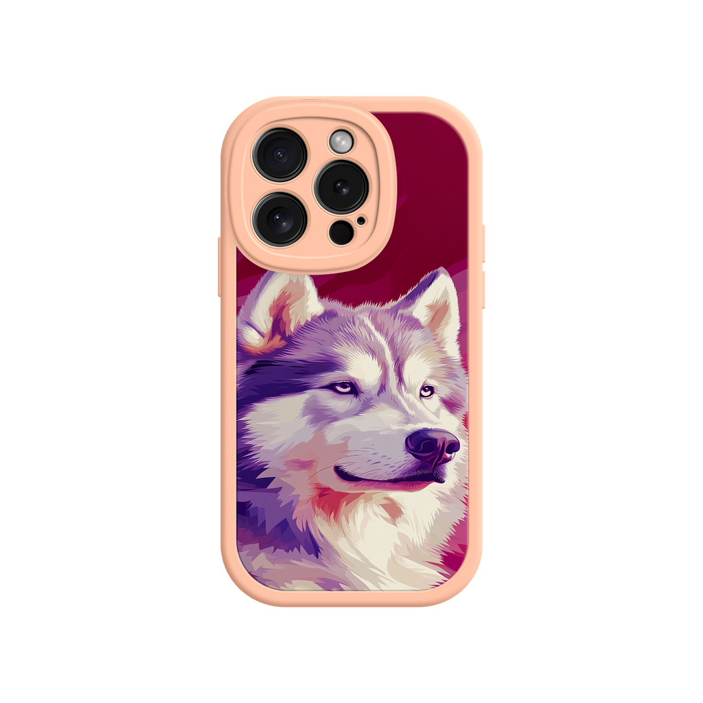 Husky Dog Pop Art Phone Case – Stylish Pet Lover Design for iPhone & Android