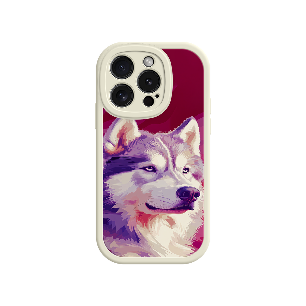 Husky Dog Pop Art Phone Case – Stylish Pet Lover Design for iPhone & Android