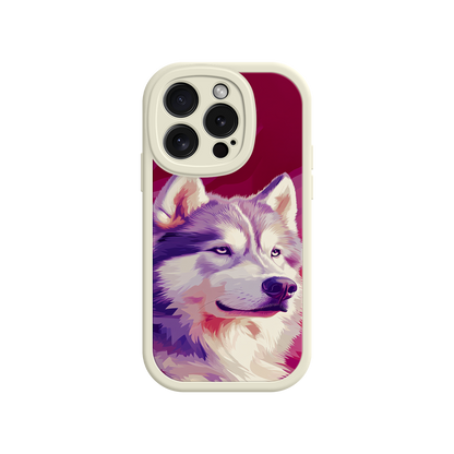 #MC0002 Factory Wholesale Husky Dog Pop Art Phone Case – Stylish Pet Lover Design for iPhone & Android