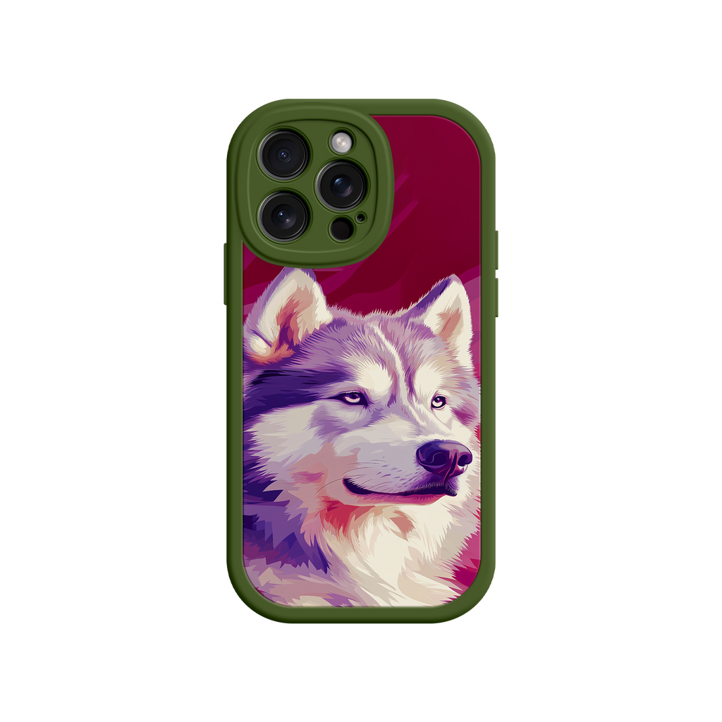 Husky Dog Pop Art Phone Case – Stylish Pet Lover Design for iPhone & Android