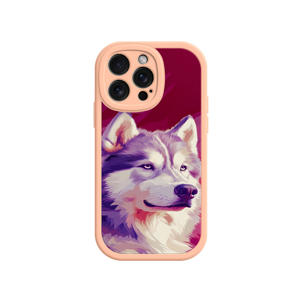 Husky Dog Pop Art Phone Case – Stylish Pet Lover Design for iPhone & Android