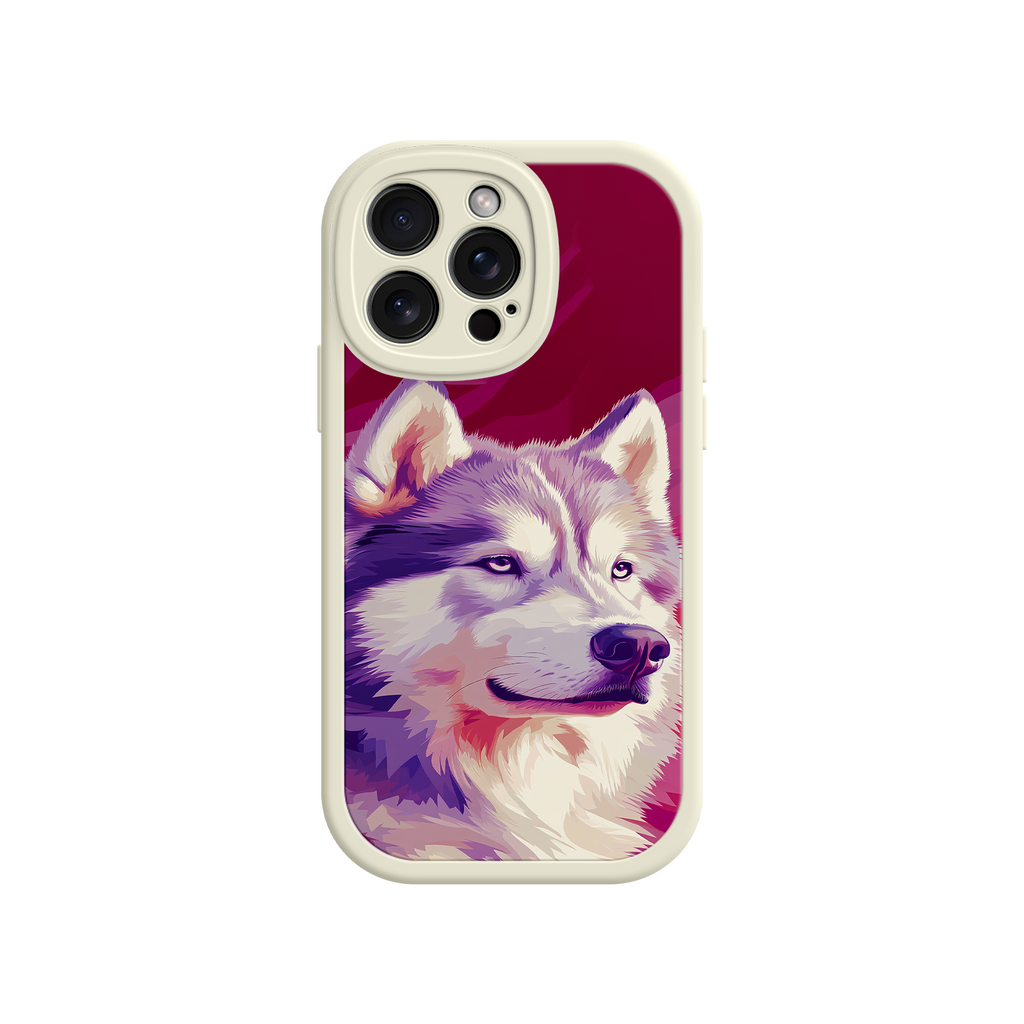 Husky Dog Pop Art Phone Case – Stylish Pet Lover Design for iPhone & Android