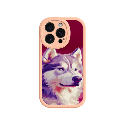 #MC0002 Factory Wholesale Husky Dog Pop Art Phone Case – Stylish Pet Lover Design for iPhone & Android