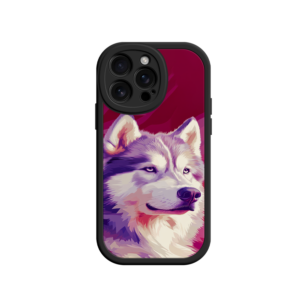 Husky Dog Pop Art Phone Case – Stylish Pet Lover Design for iPhone & Android