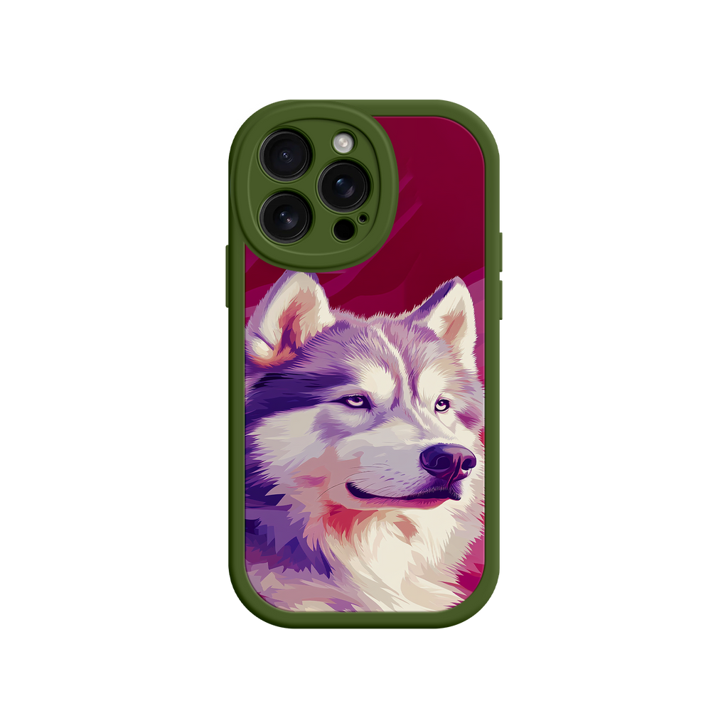 Husky Dog Pop Art Phone Case – Stylish Pet Lover Design for iPhone & Android