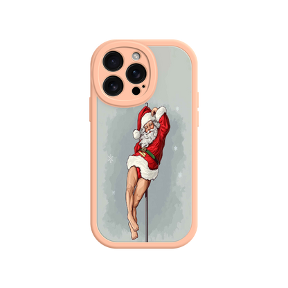 #MC0038 Factory Wholesale Pole Dancing Santa Claus iPhone 17 Case – Funny Christmas Art, Cheeky Holiday Design, Festive Adult Humor