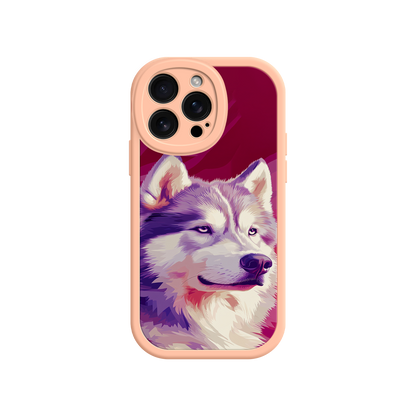 #MC0002 Factory Wholesale Husky Dog Pop Art Phone Case – Stylish Pet Lover Design for iPhone & Android