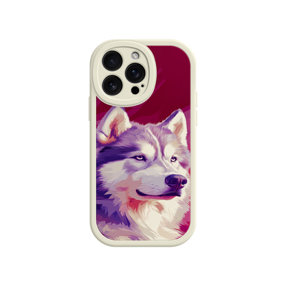 #MC0002 Factory Wholesale Husky Dog Pop Art Phone Case – Stylish Pet Lover Design for iPhone & Android