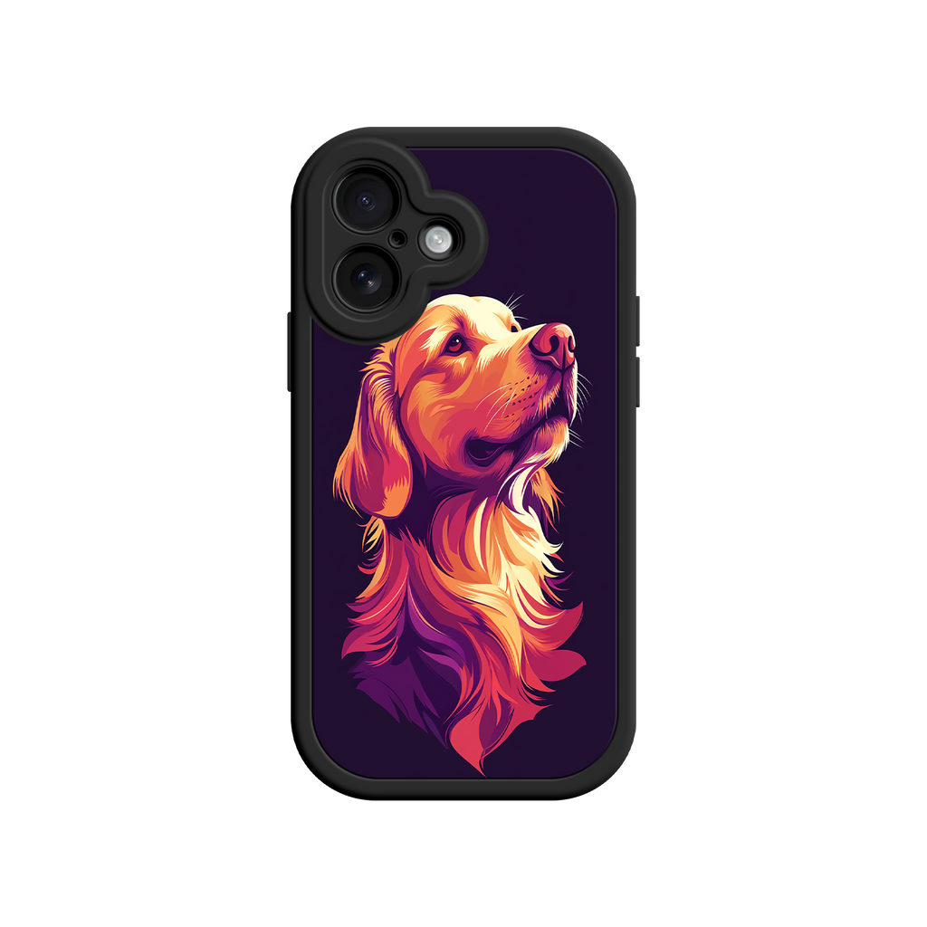Golden Retriever Pop Art Phone Case – Vibrant Dog Lover Design for iPhone