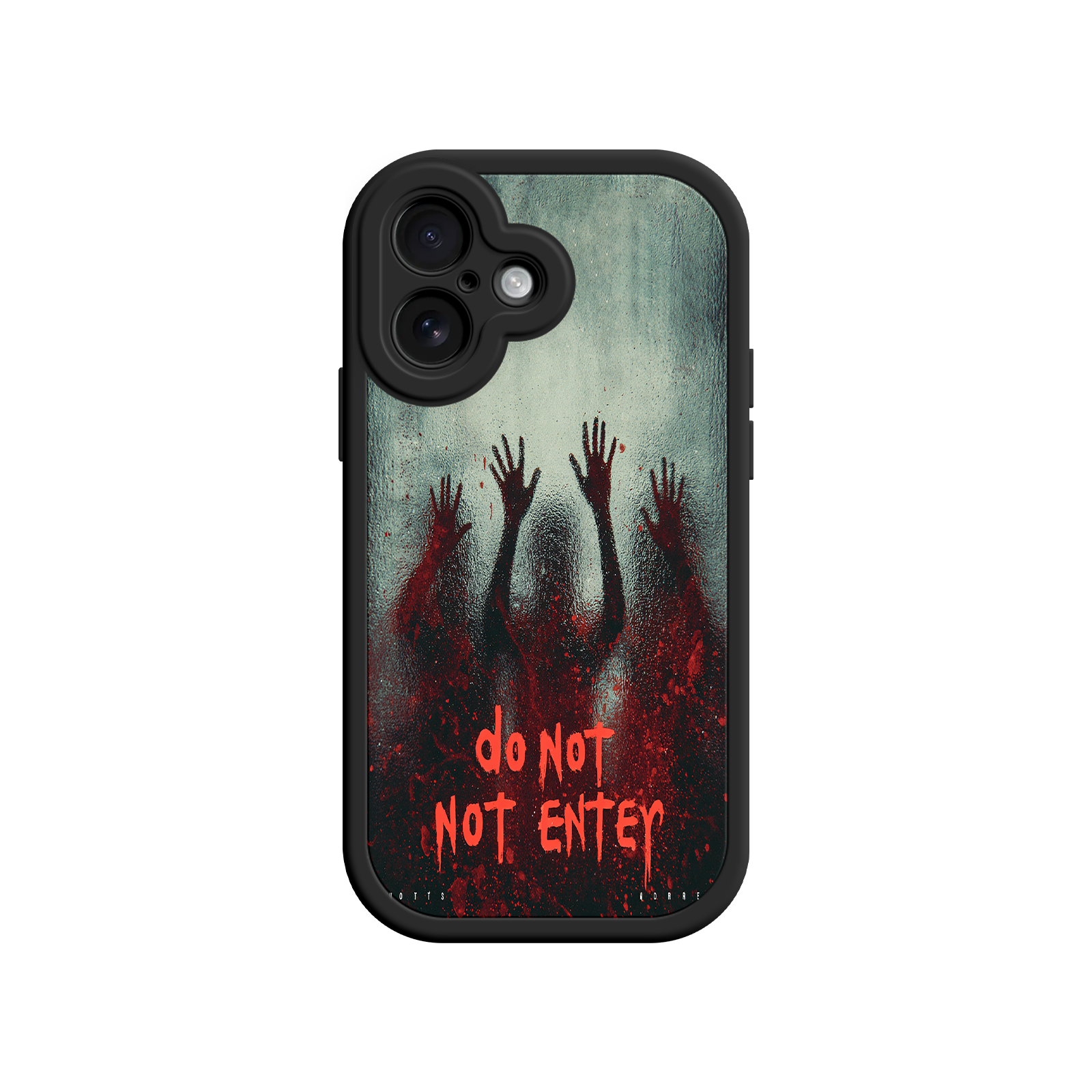 Unique iPhone case with horror-themed illustration