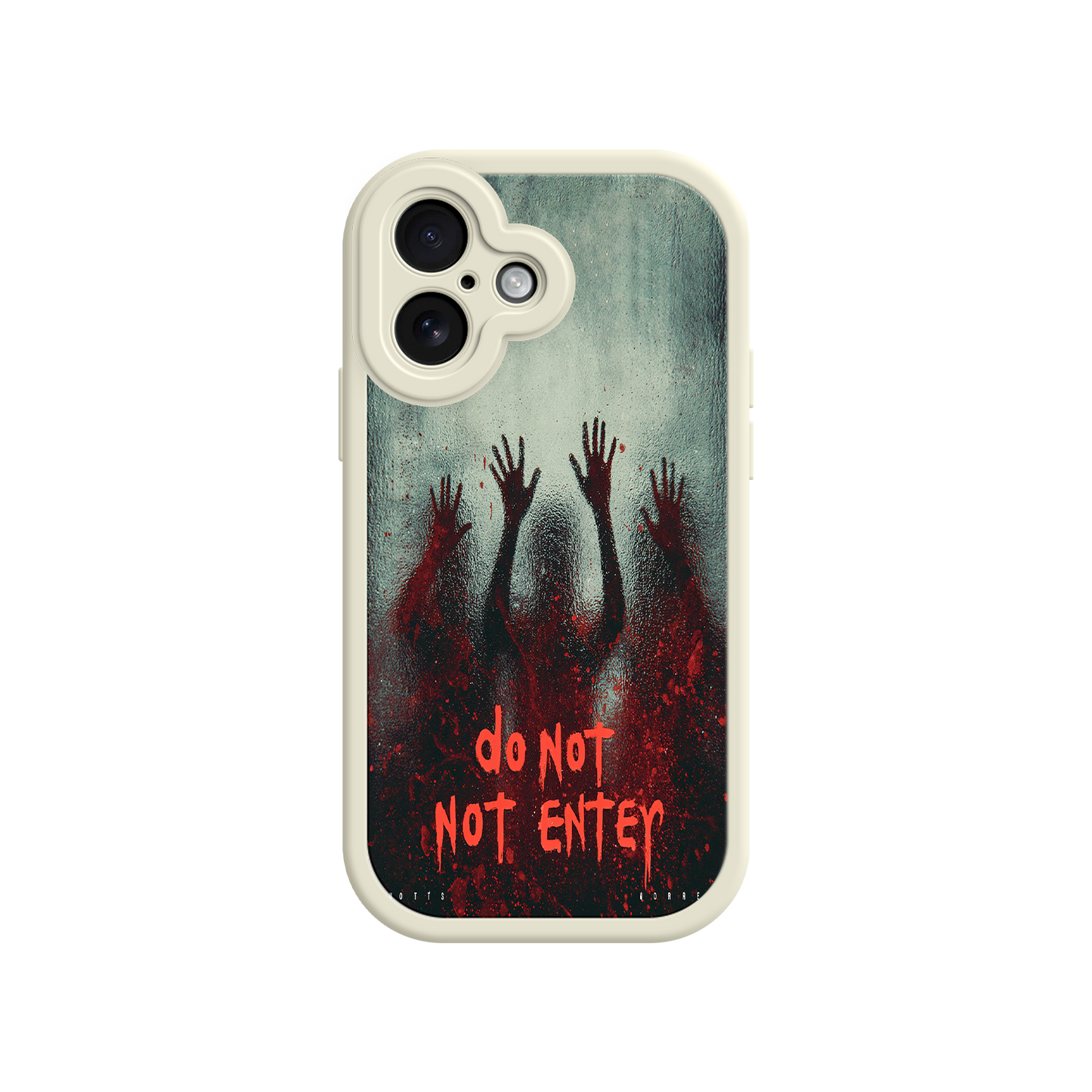 Halloween iPhone case with eerie design and blood