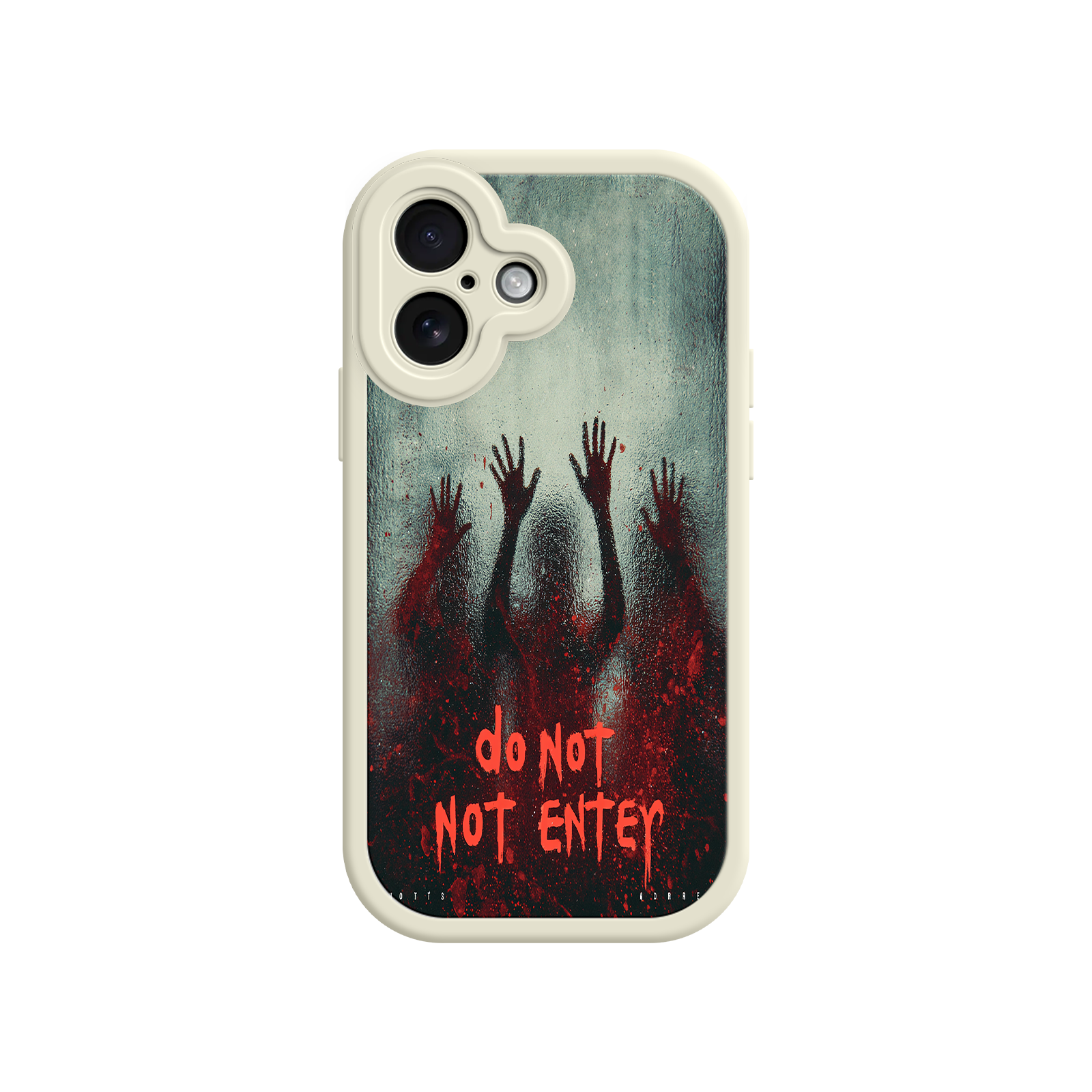 Halloween iPhone case with eerie design and blood