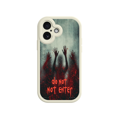 Halloween iPhone case with eerie design and blood