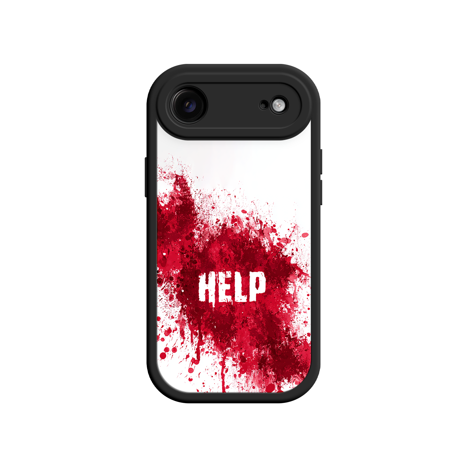 Horror gift phone case with blood splatter design