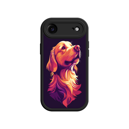#MC0003 Factory Wholesale Golden Retriever Pop Art Phone Case – Vibrant Dog Lover Design for iPhone