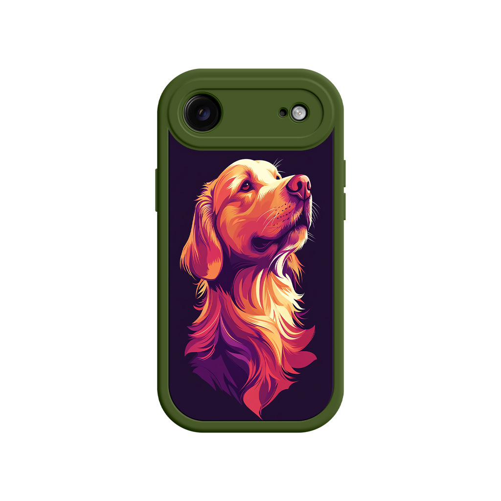 Golden Retriever Pop Art Phone Case – Vibrant Dog Lover Design for iPhone
