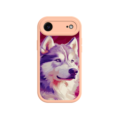 #MC0002 Factory Wholesale Husky Dog Pop Art Phone Case – Stylish Pet Lover Design for iPhone & Android