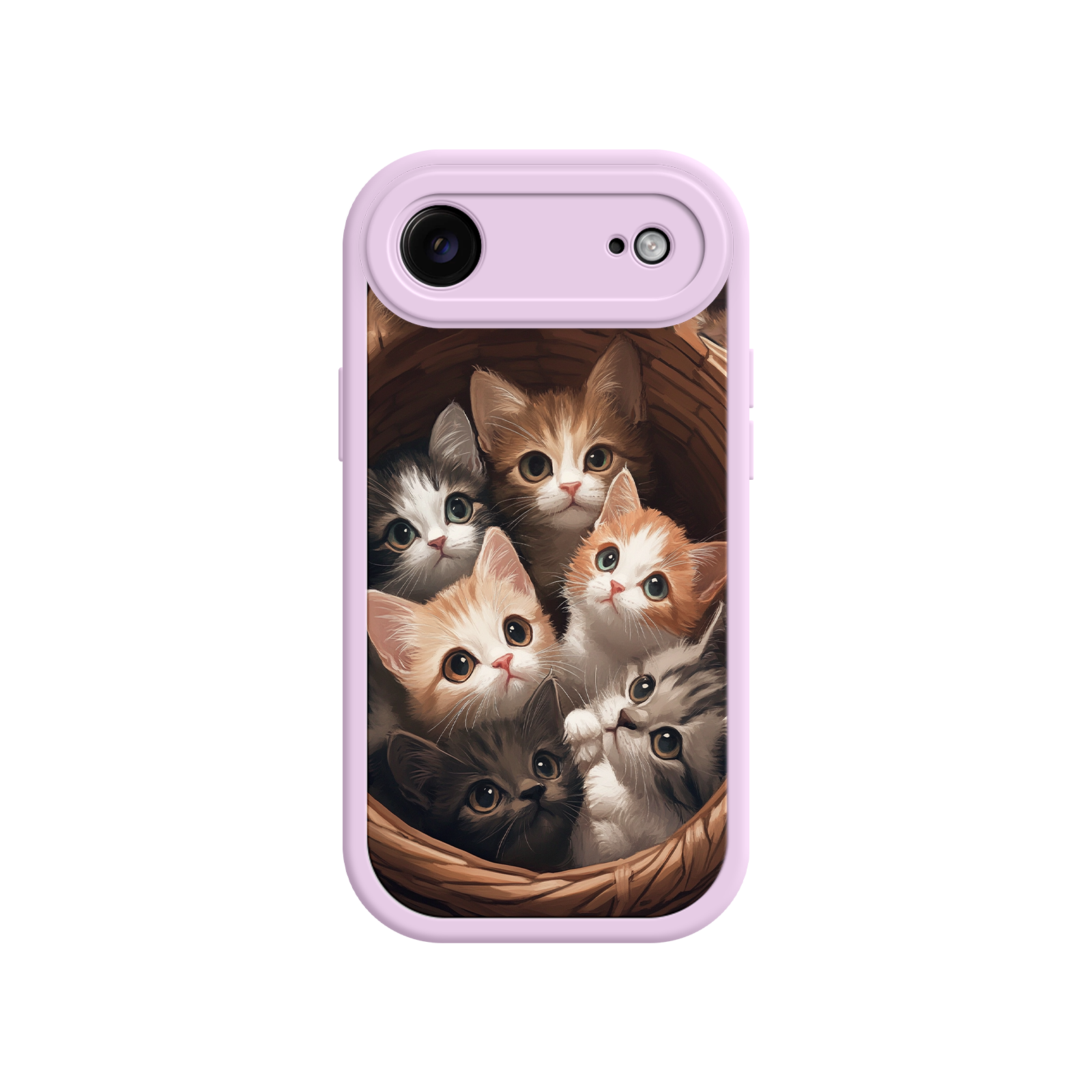 Kitten iPhone case with cozy cat illustration