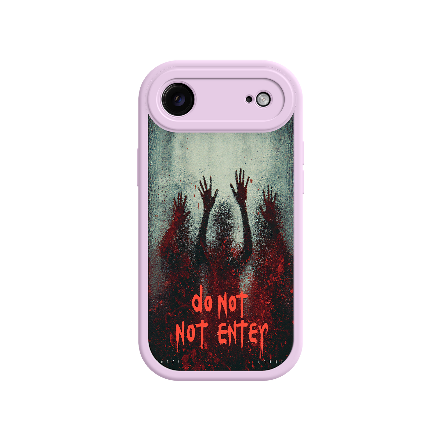Graphic iPhone case with creepy hands and blood