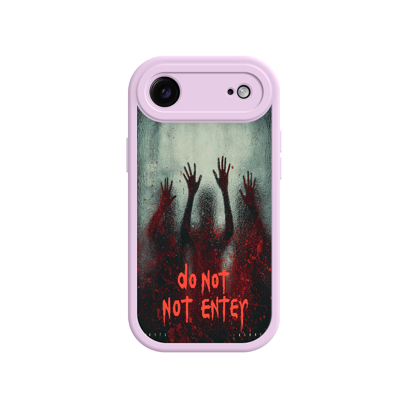 Graphic iPhone case with creepy hands and blood
