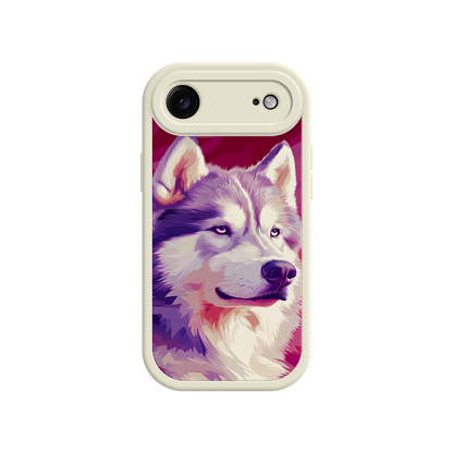 #MC0002 Factory Wholesale Husky Dog Pop Art Phone Case – Stylish Pet Lover Design for iPhone & Android