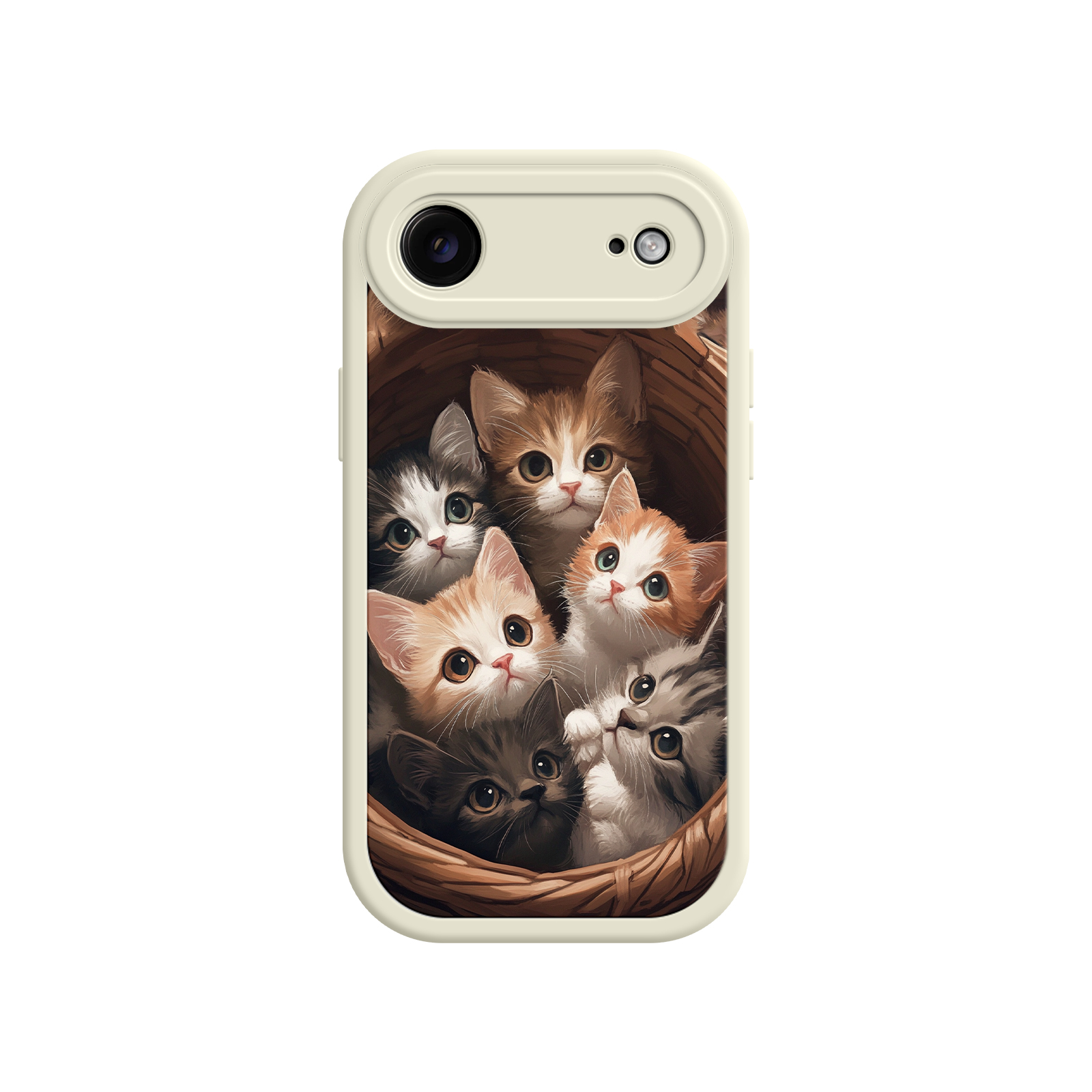 Pet lover iPhone case with cuddly kittens