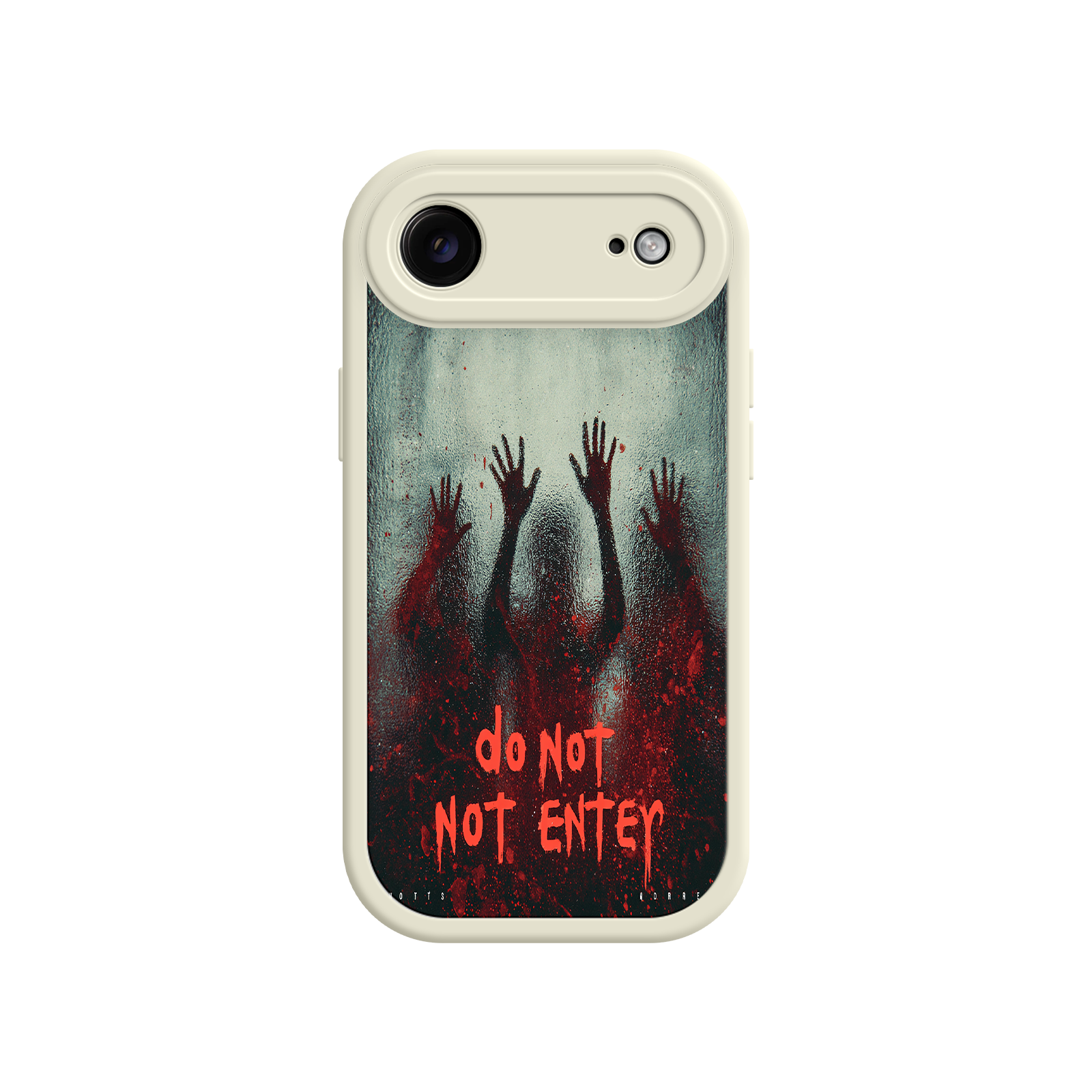 Halloween iPhone case with “DO NOT NOT ENTER” text