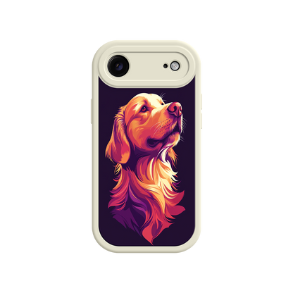 #MC0003 Factory Wholesale Golden Retriever Pop Art Phone Case – Vibrant Dog Lover Design for iPhone
